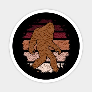 bigfoot Retro sunset Magnet